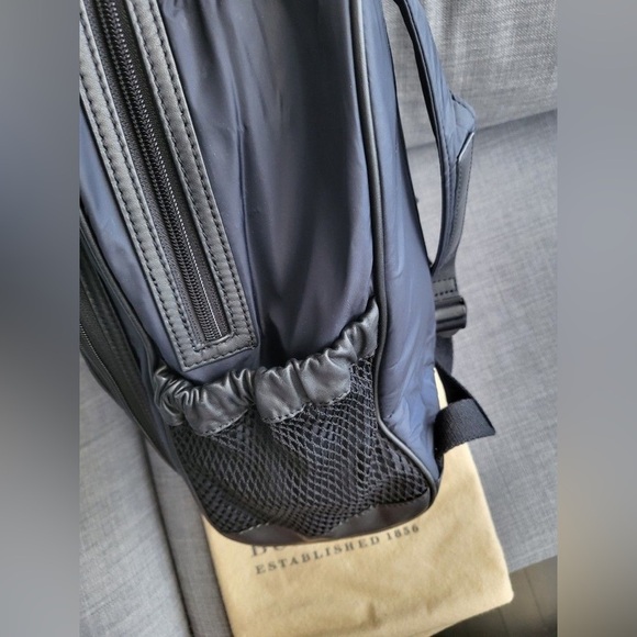 Burberry Blue Medium Nylon And Leather Women Backpack